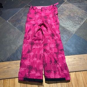 Girls Columbia snow pants